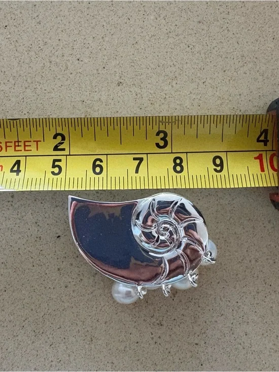 Jenny Bird Lucille Silver Pearl Drop Statement Earrings - Picture 4 of 6